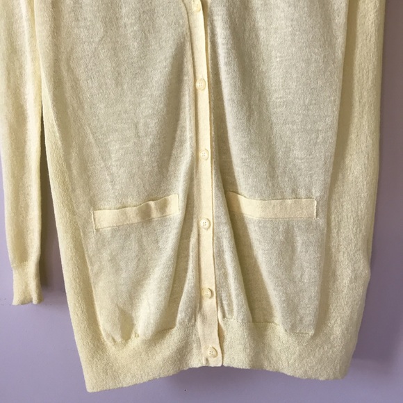 Yellow Luxury Cardigan Sweater - Picture 9 of 12